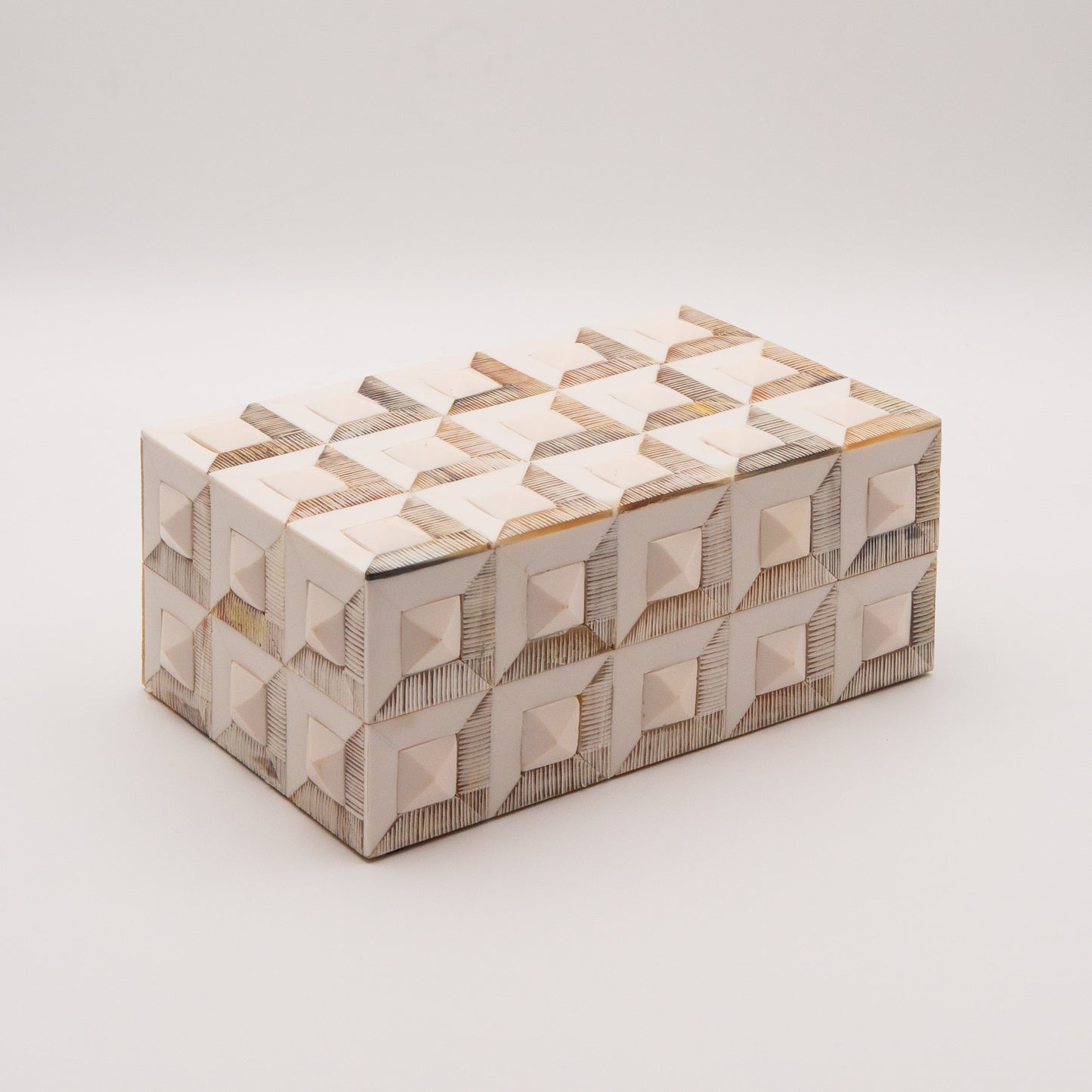 Horn + Ivory Bone Inlay Box