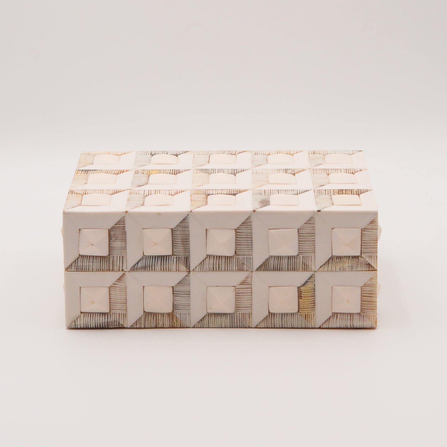 Horn + Ivory Bone Inlay Box