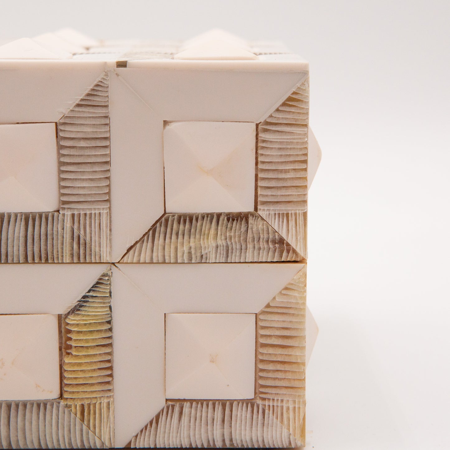 Horn + Ivory Bone Inlay Box