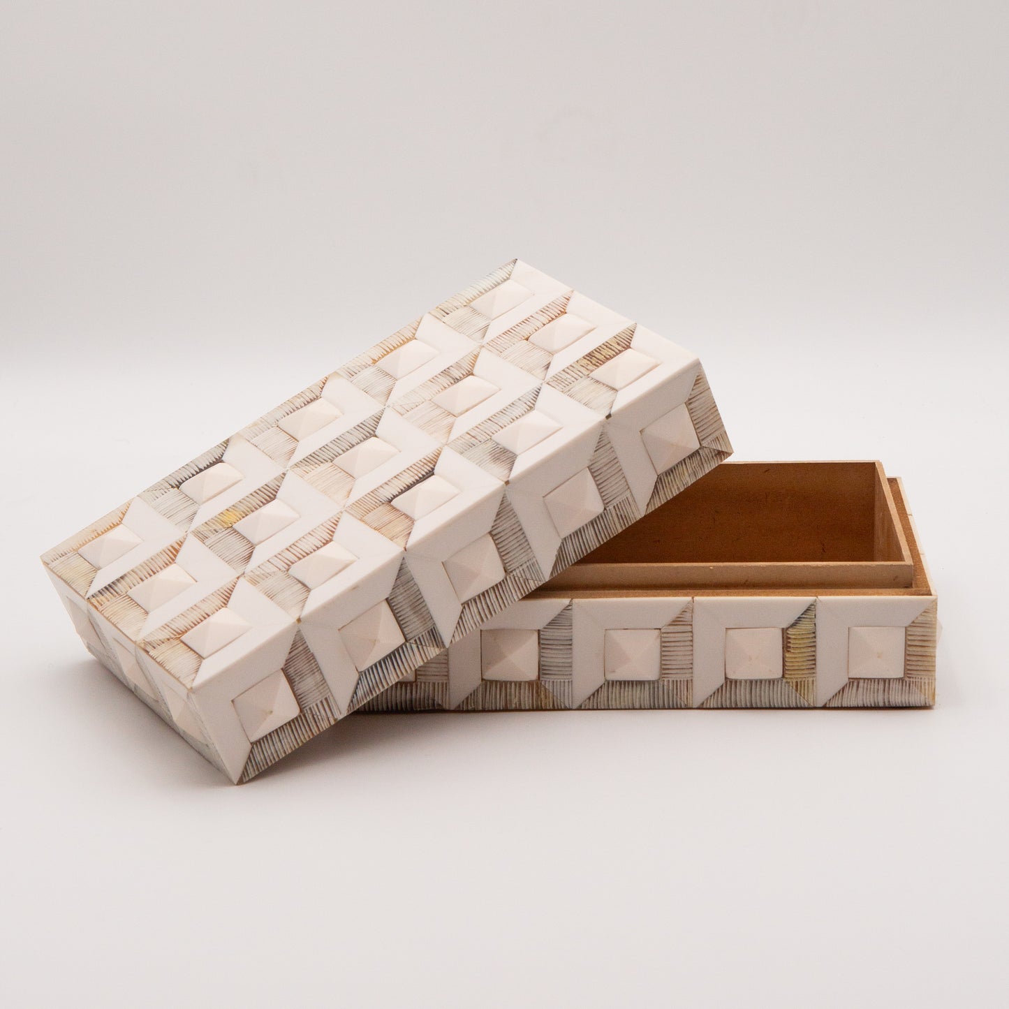 Horn + Ivory Bone Inlay Box