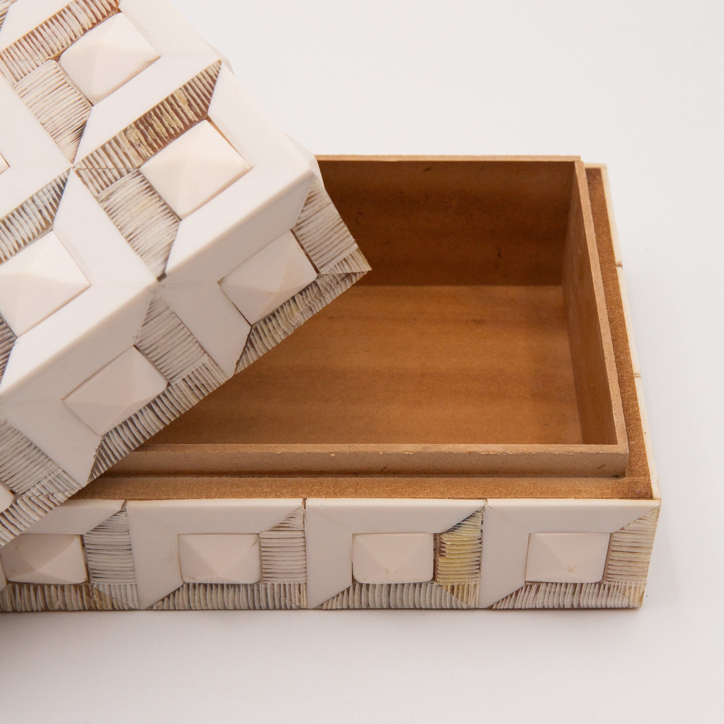 Horn + Ivory Bone Inlay Box