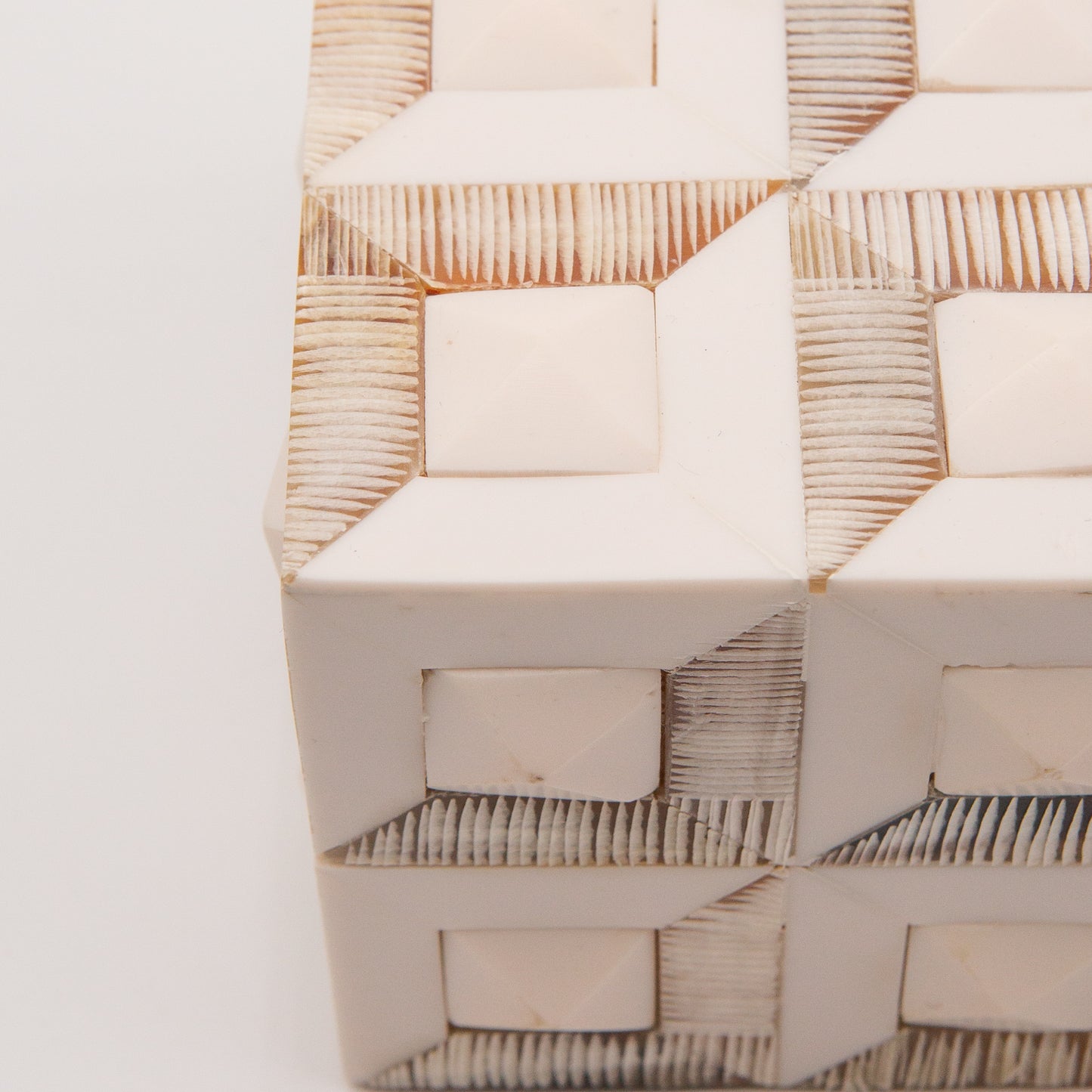 Horn + Ivory Bone Inlay Box
