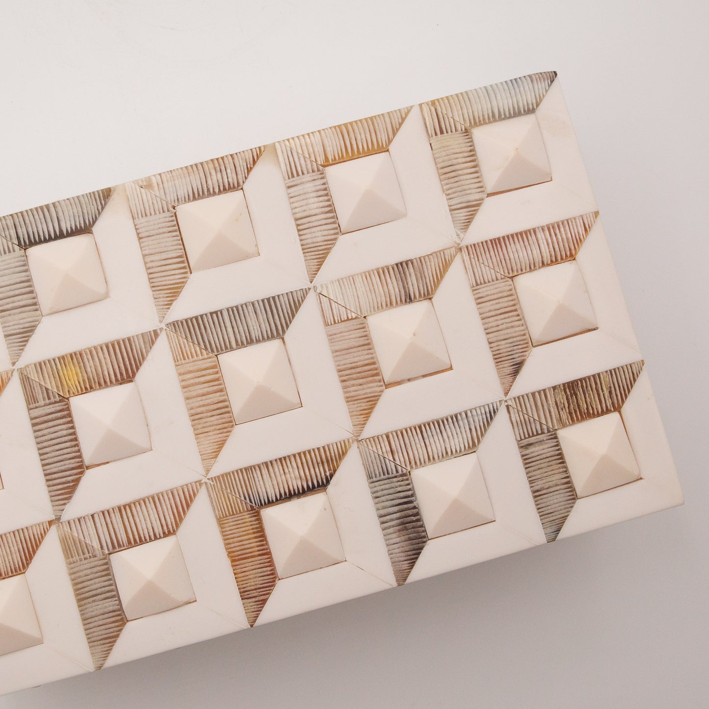 Horn + Ivory Bone Inlay Box