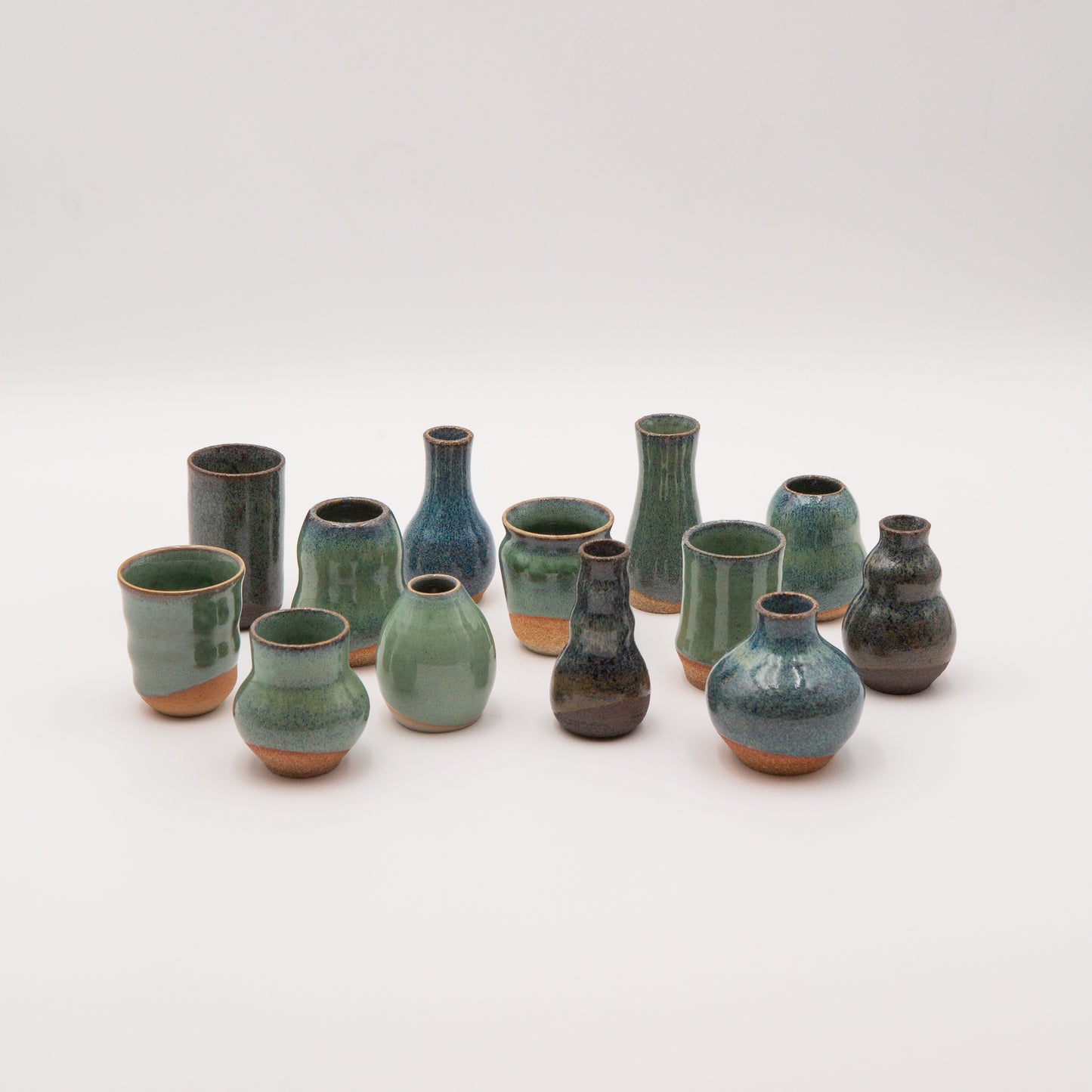 Sara Pilchman Ceramics | Tiny Pots - Aquamarine