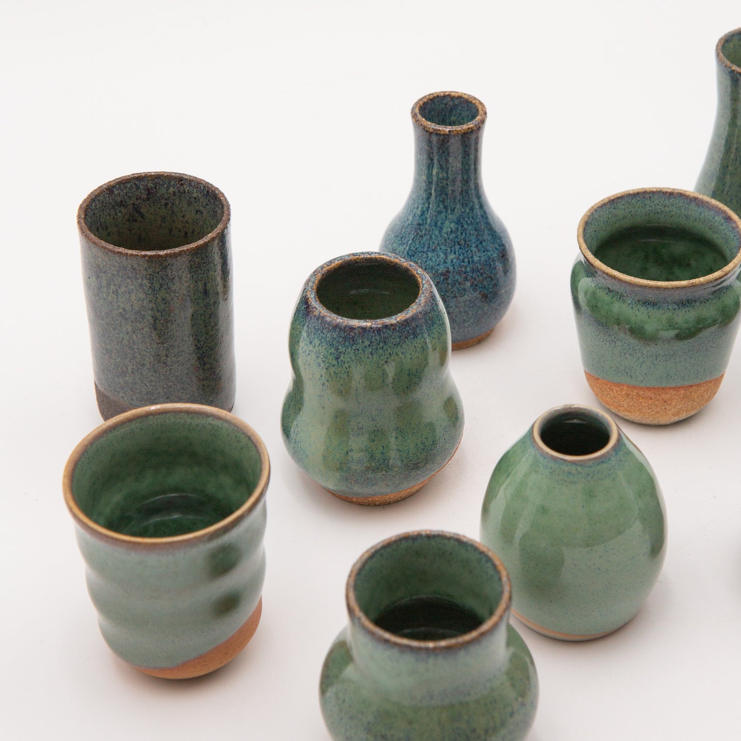 Sara Pilchman Ceramics | Tiny Pots - Aquamarine