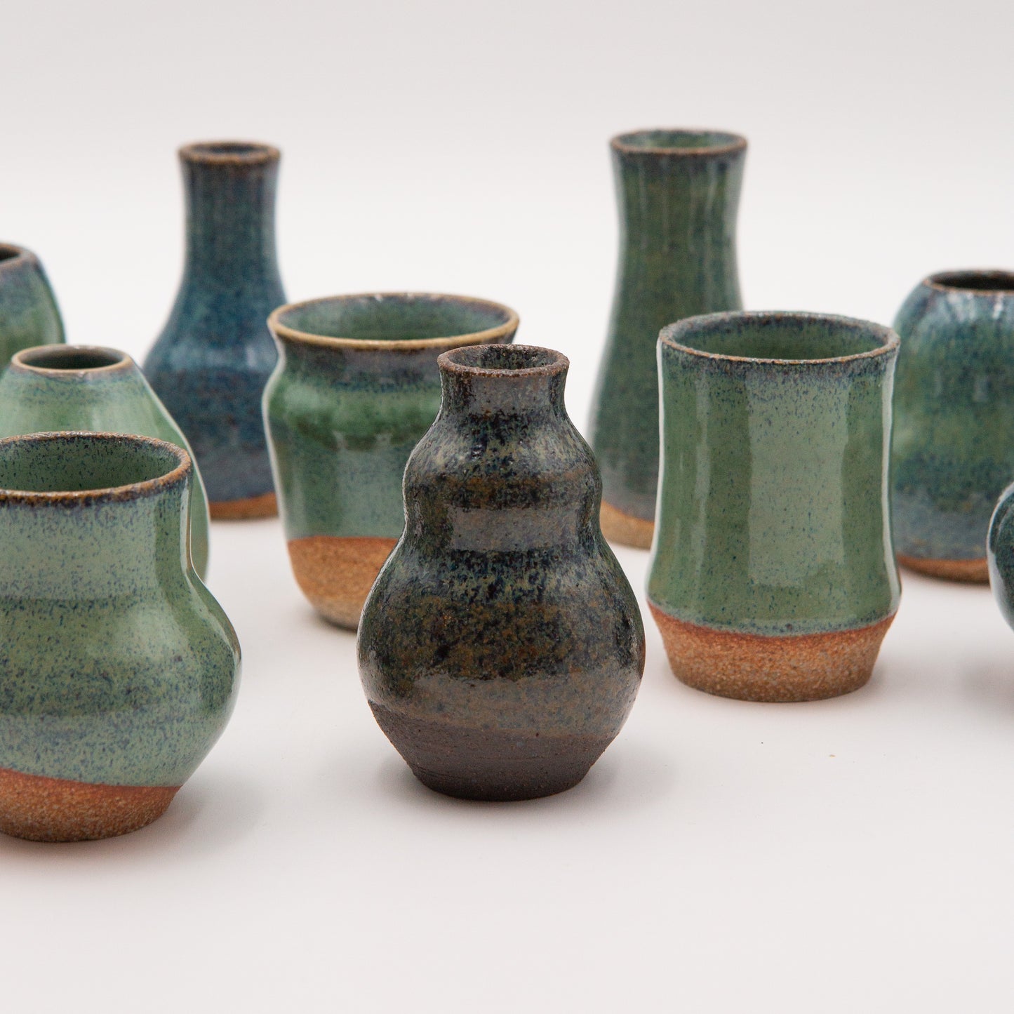 Sara Pilchman Ceramics | Tiny Pots - Aquamarine