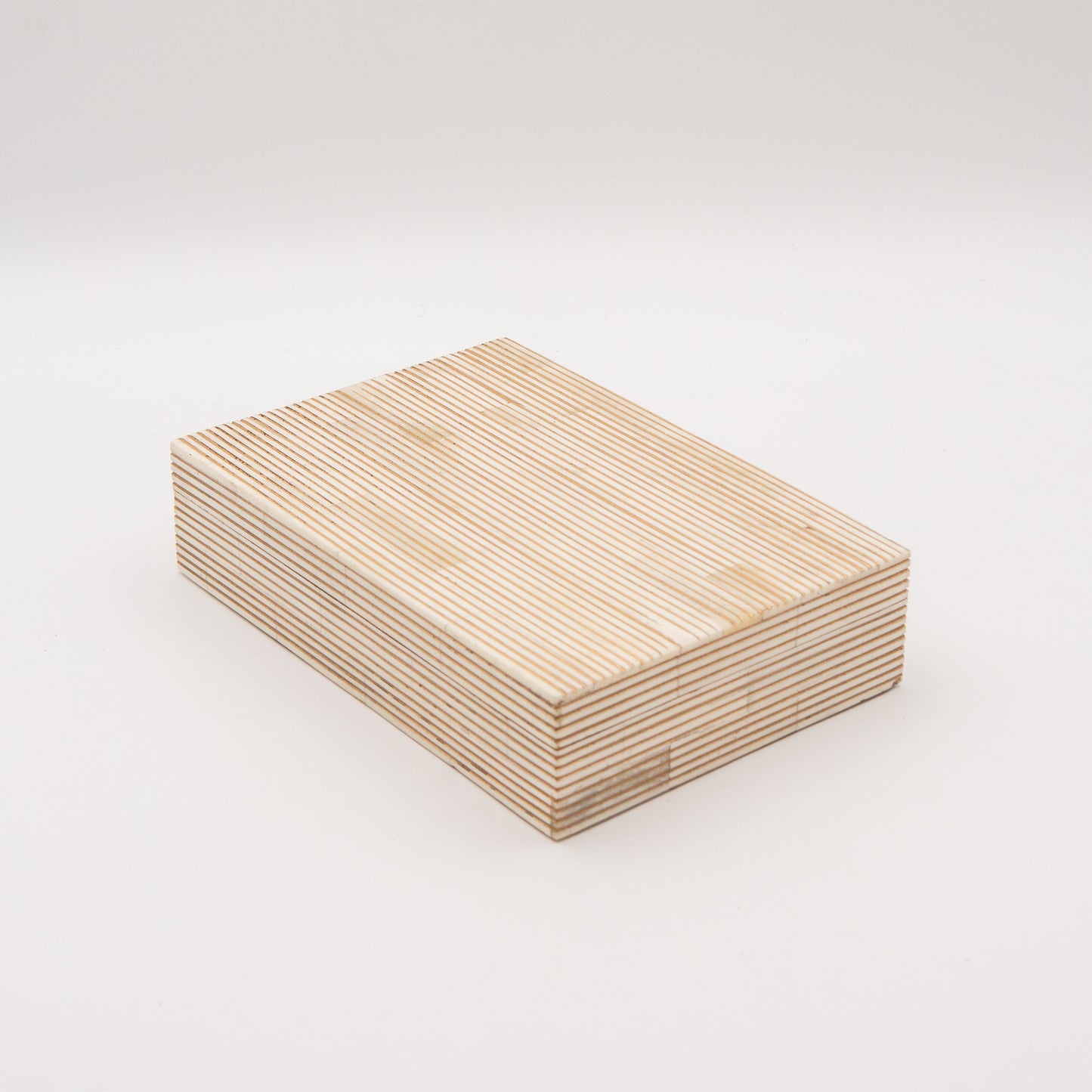 Bone Inlay + Brass Pinstripe Box