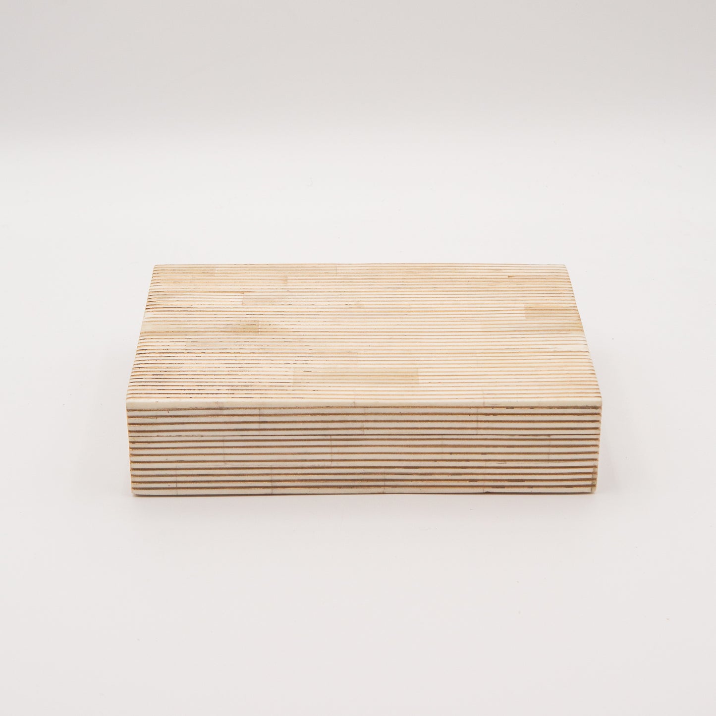 Bone Inlay + Brass Pinstripe Box