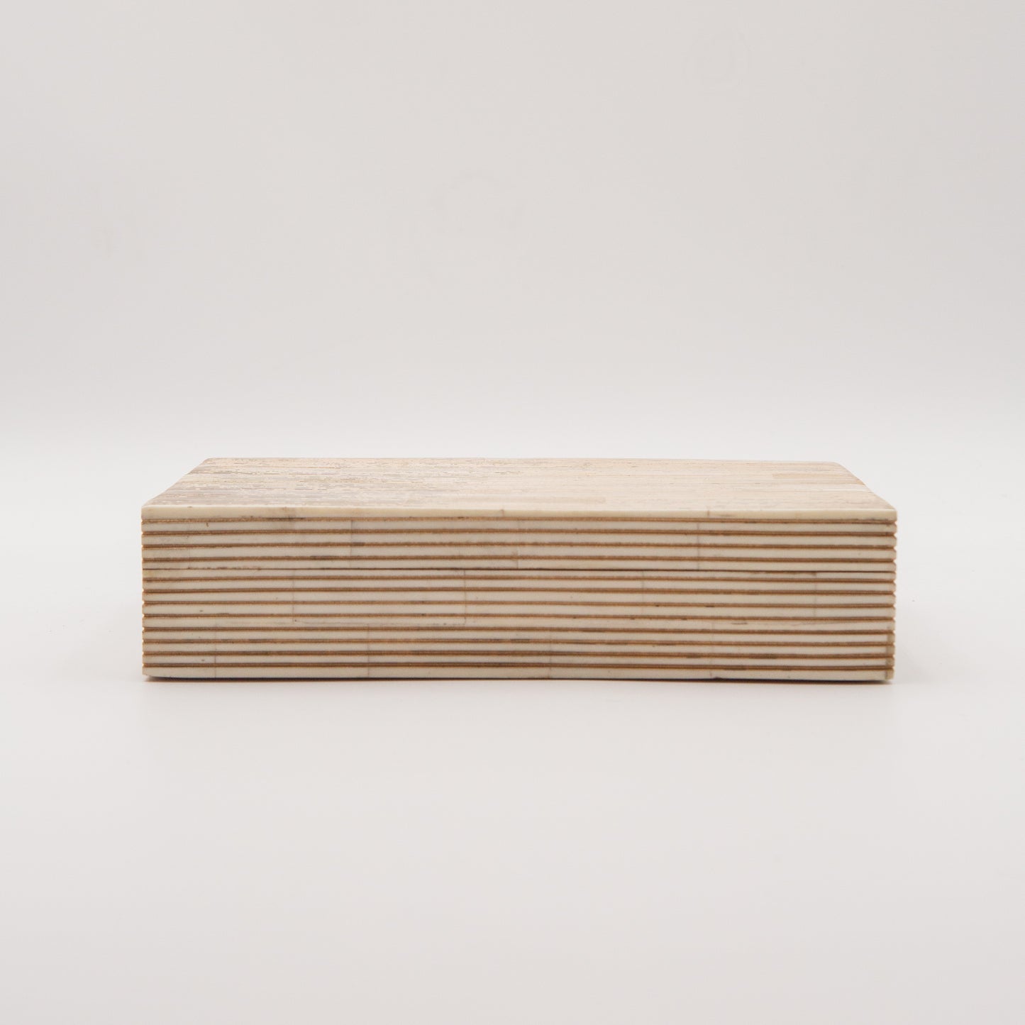 Bone Inlay + Brass Pinstripe Box