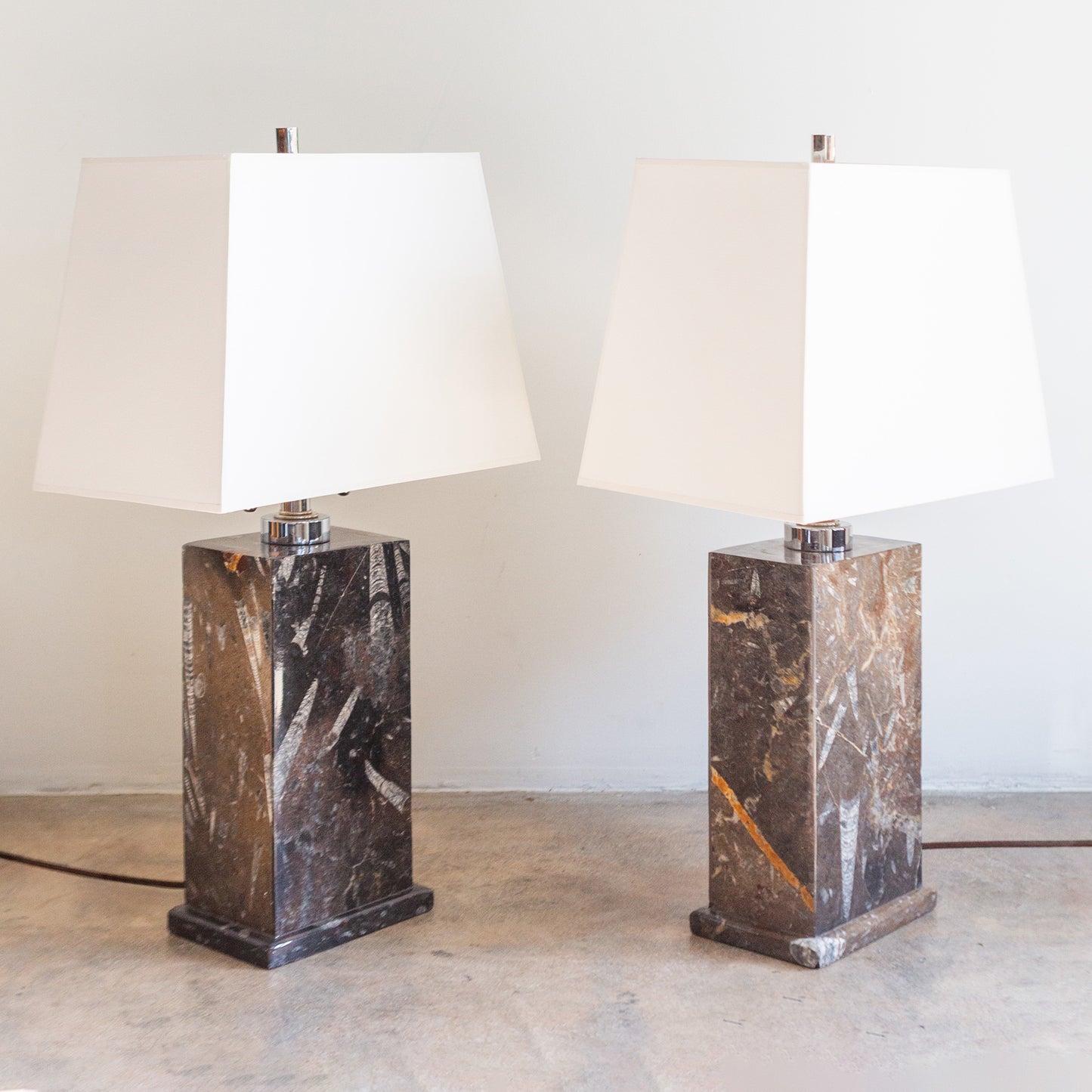 Fossilized Base Table Lamps