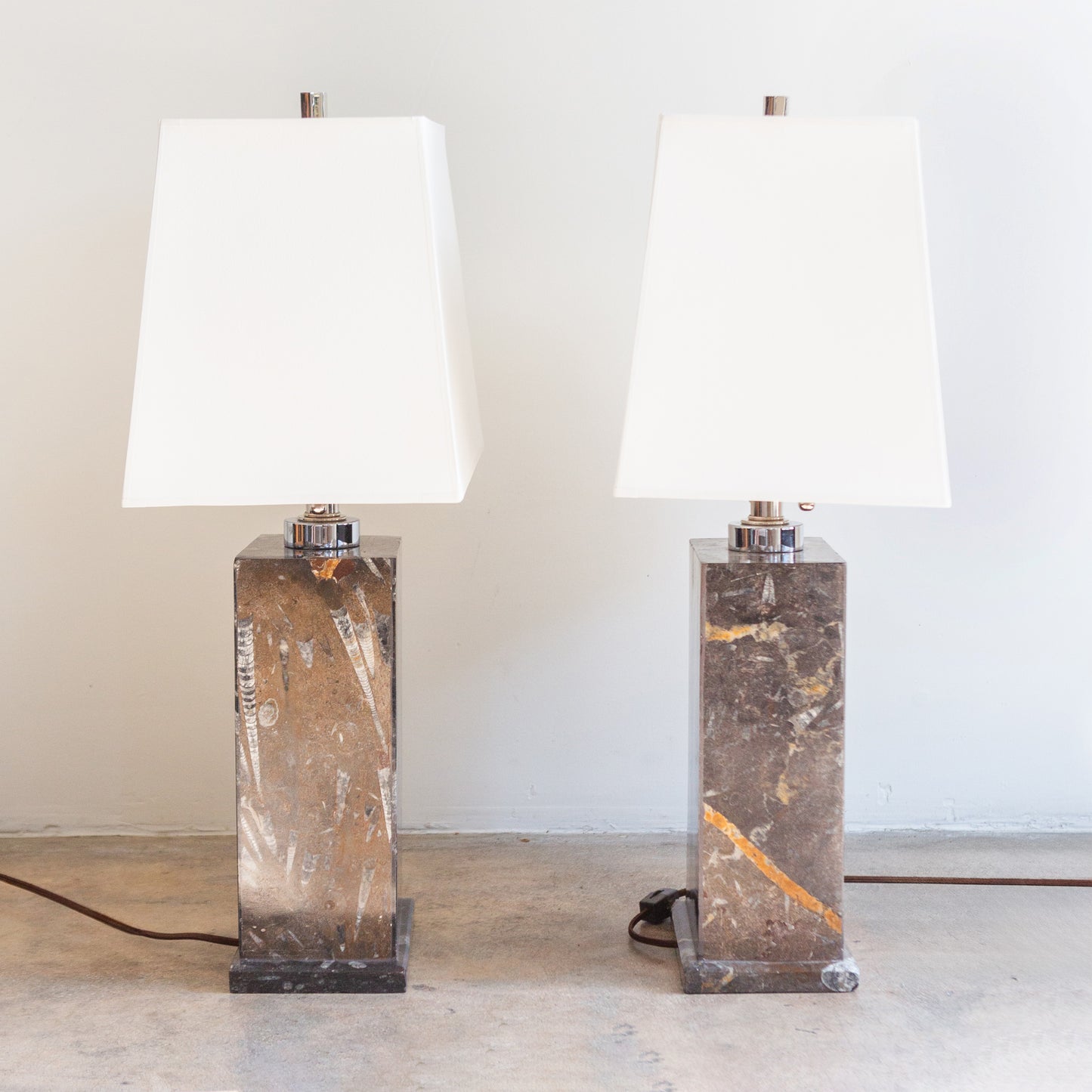 Fossilized Base Table Lamps