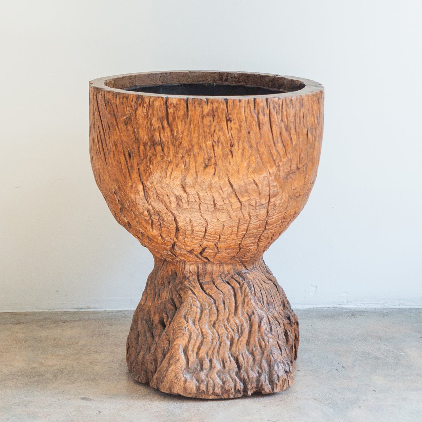 Burlwood Root Pedestal Planter