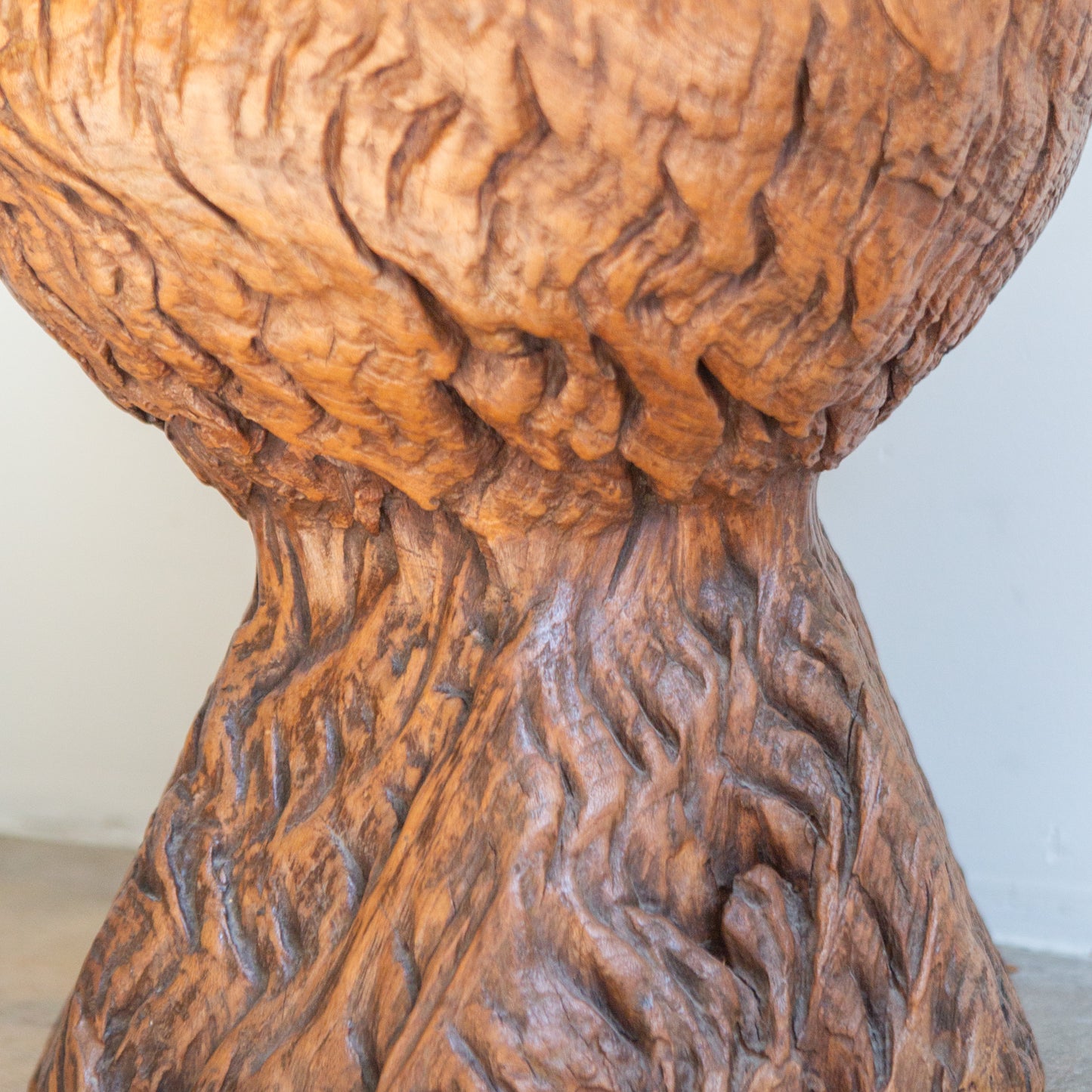 Burlwood Root Pedestal Planter