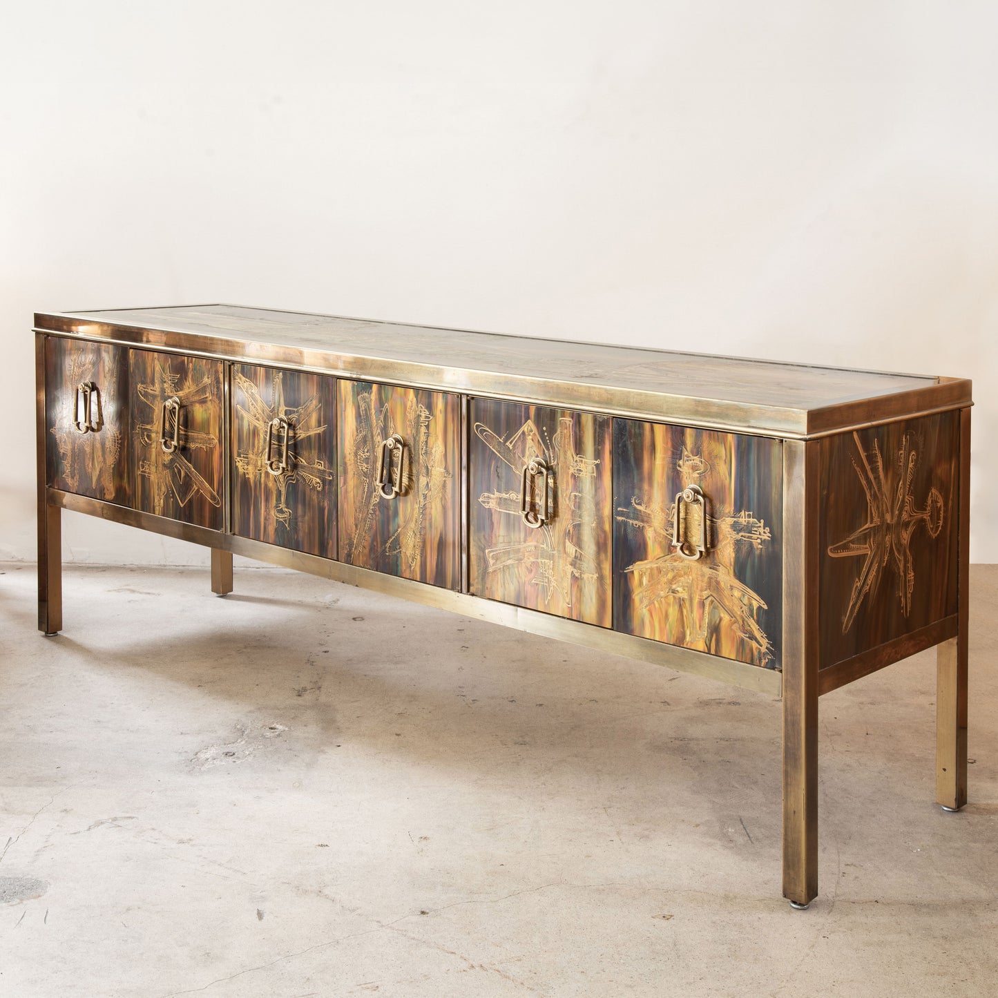 Bernhard Rohne | Acid-Etched Metal Sideboard