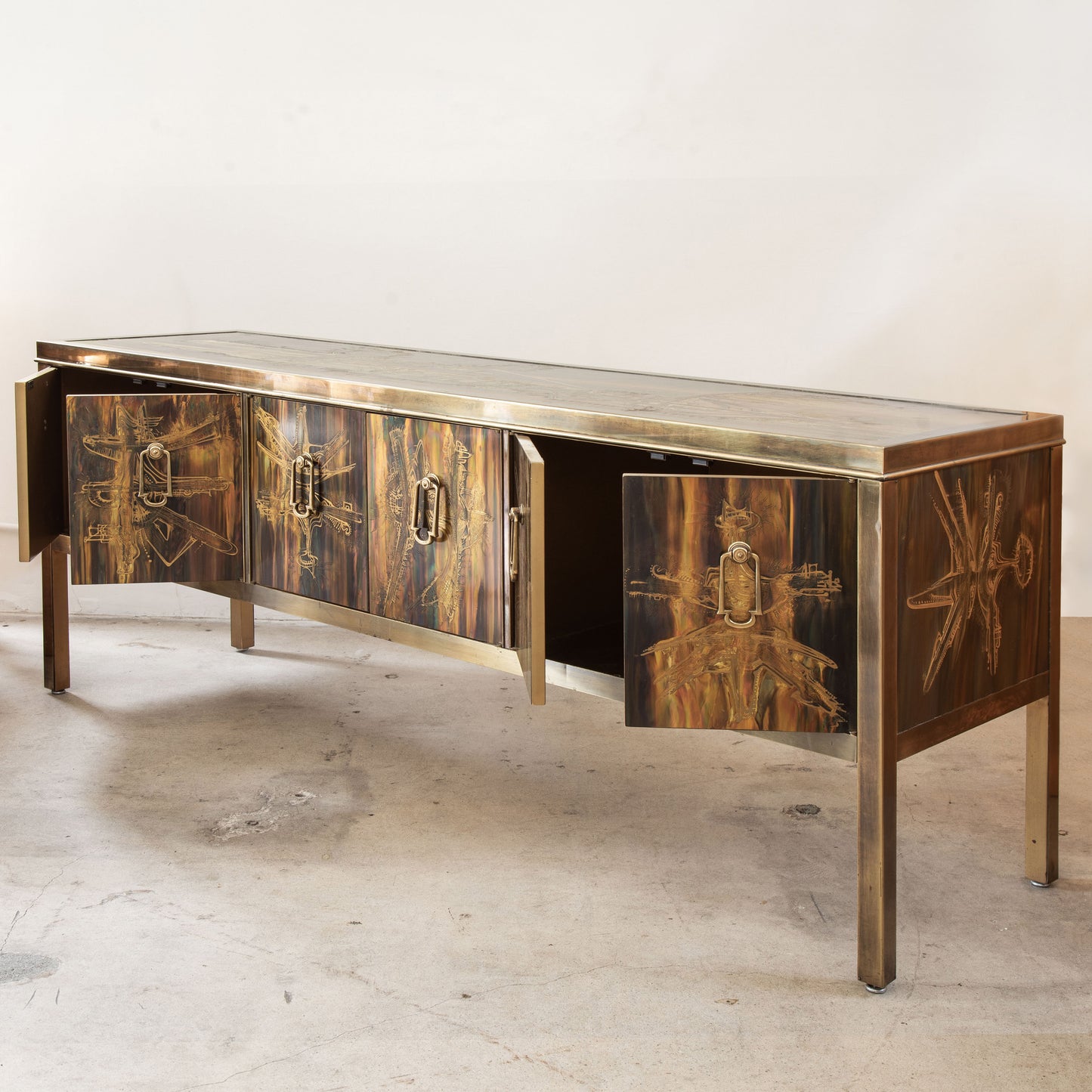 Bernhard Rohne | Acid-Etched Metal Sideboard