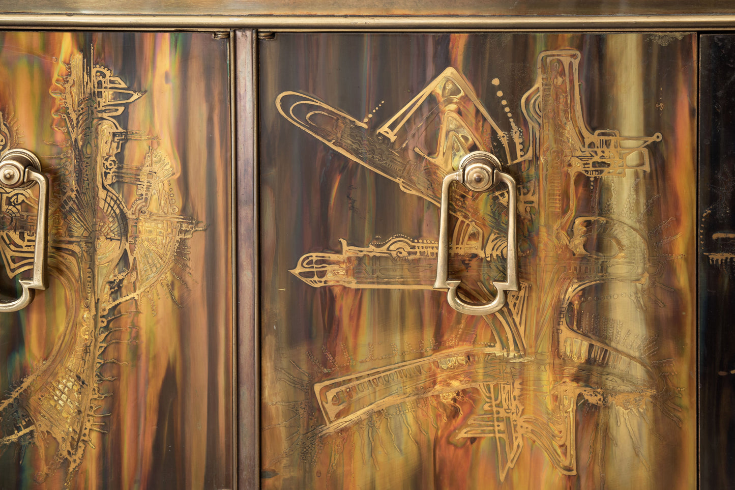Bernhard Rohne | Acid-Etched Metal Sideboard