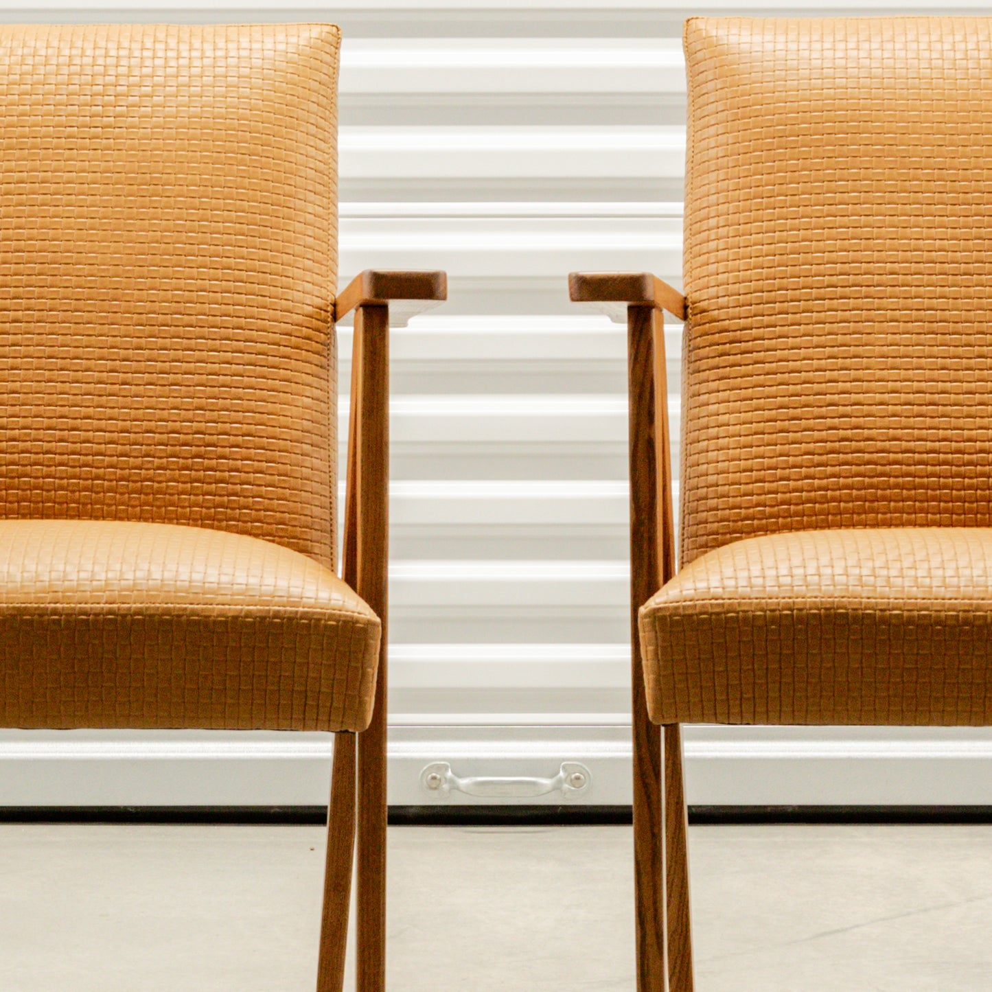Modernist Scissor Frame Armchairs