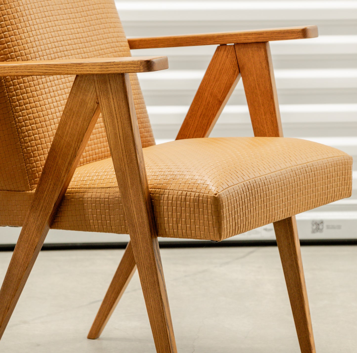 Modernist Scissor Frame Armchairs