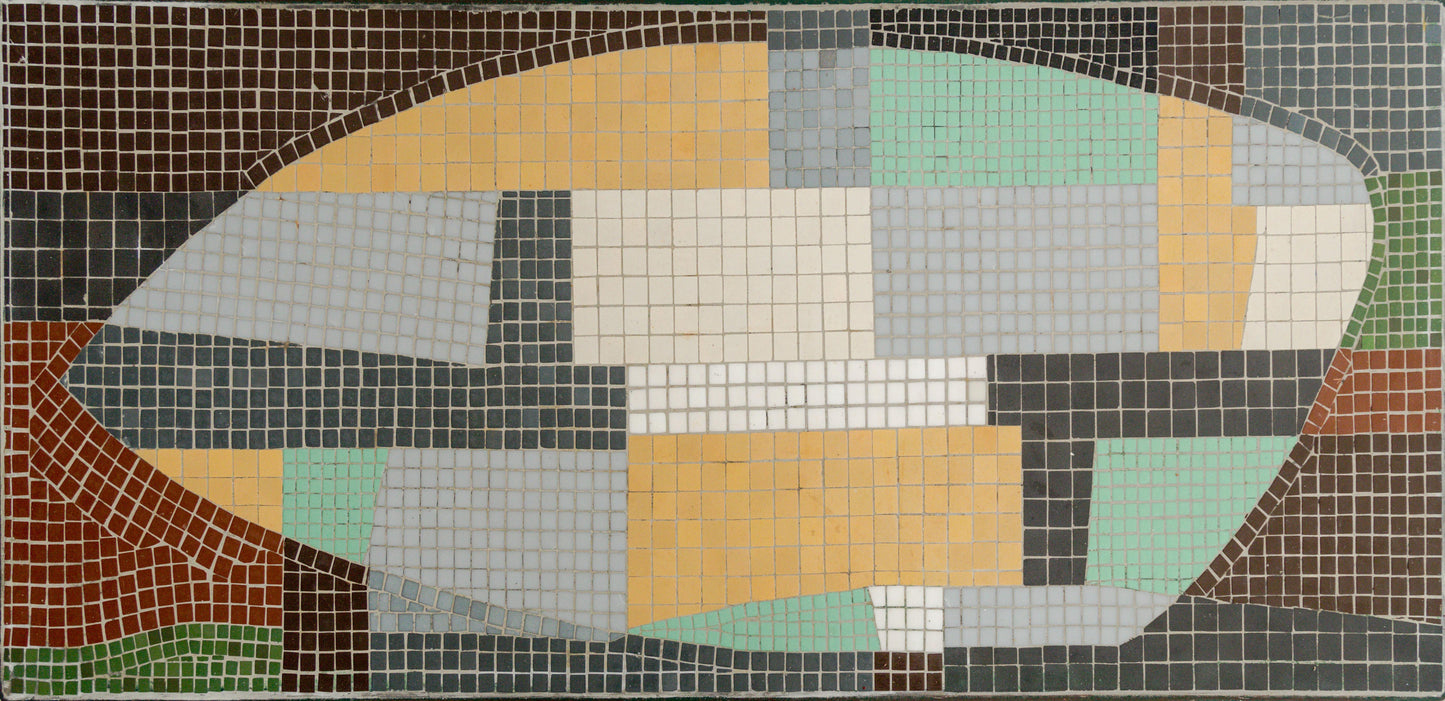 Glass Mosaic Tile Top Cocktail Table