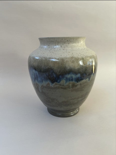 Lukas Weyandt | Blue + Beige Stoneware Vase