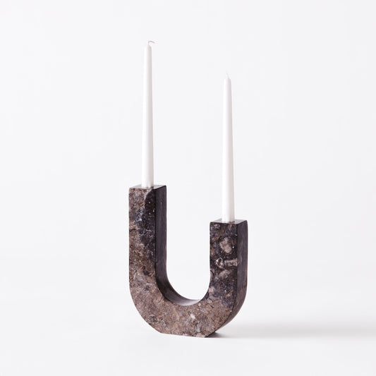 Dusty Deco | Arco Candle Holder Grey