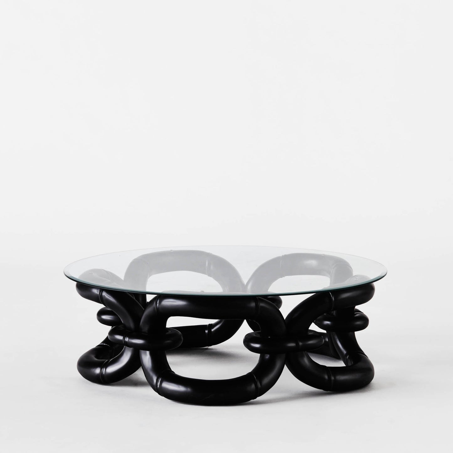 Bamboo Bracelet Sofa Table Black