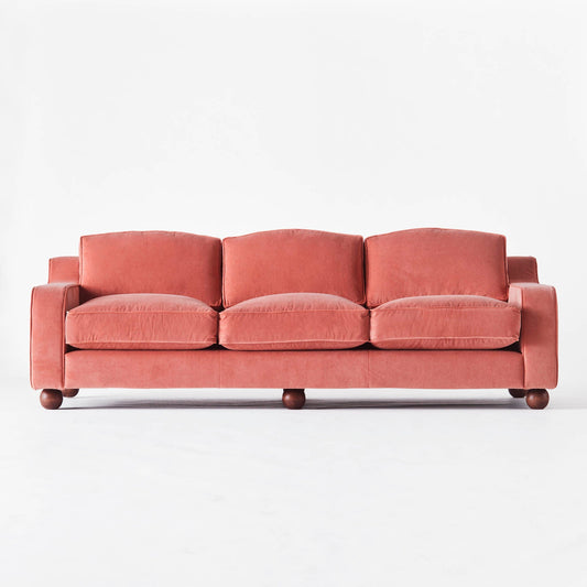 Lola Sofa Velvet Vintage Pink