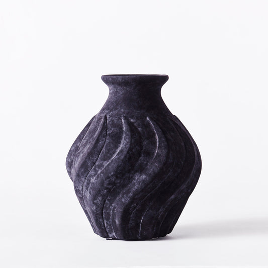 Swirl Vase Black Small