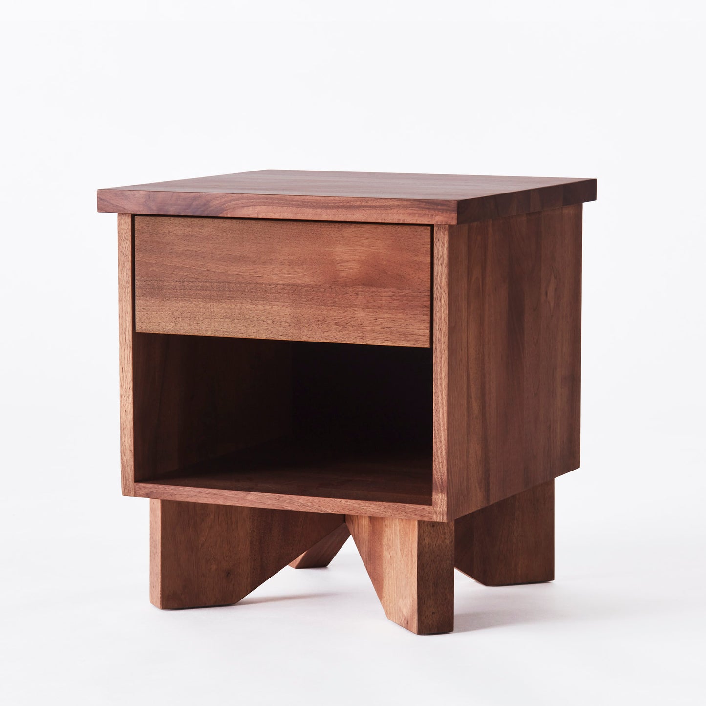 Dusty Deco | V Bedside Table Walnut