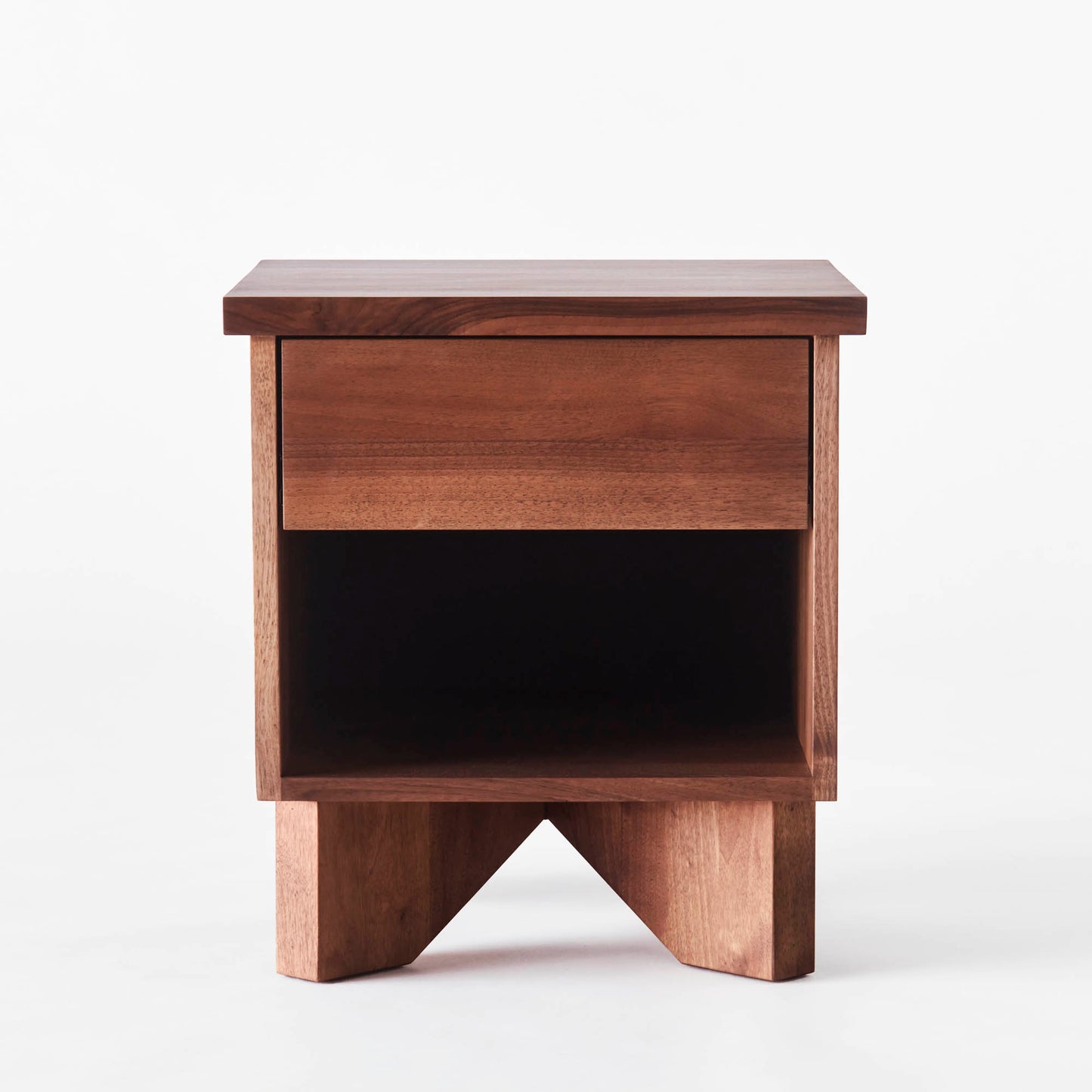Dusty Deco | V Bedside Table Walnut