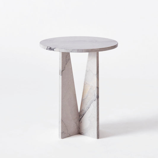 V Side Table Albanian Grey