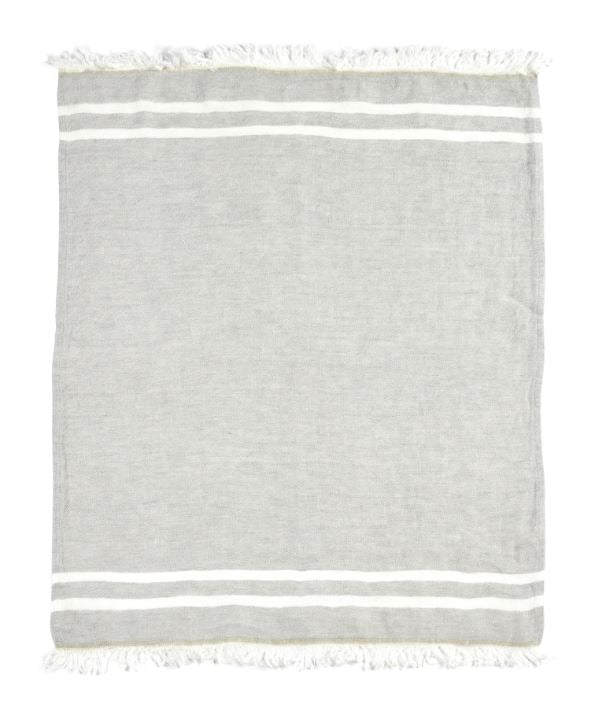 Libeco | Gray Stripe Organic Belgian Linen