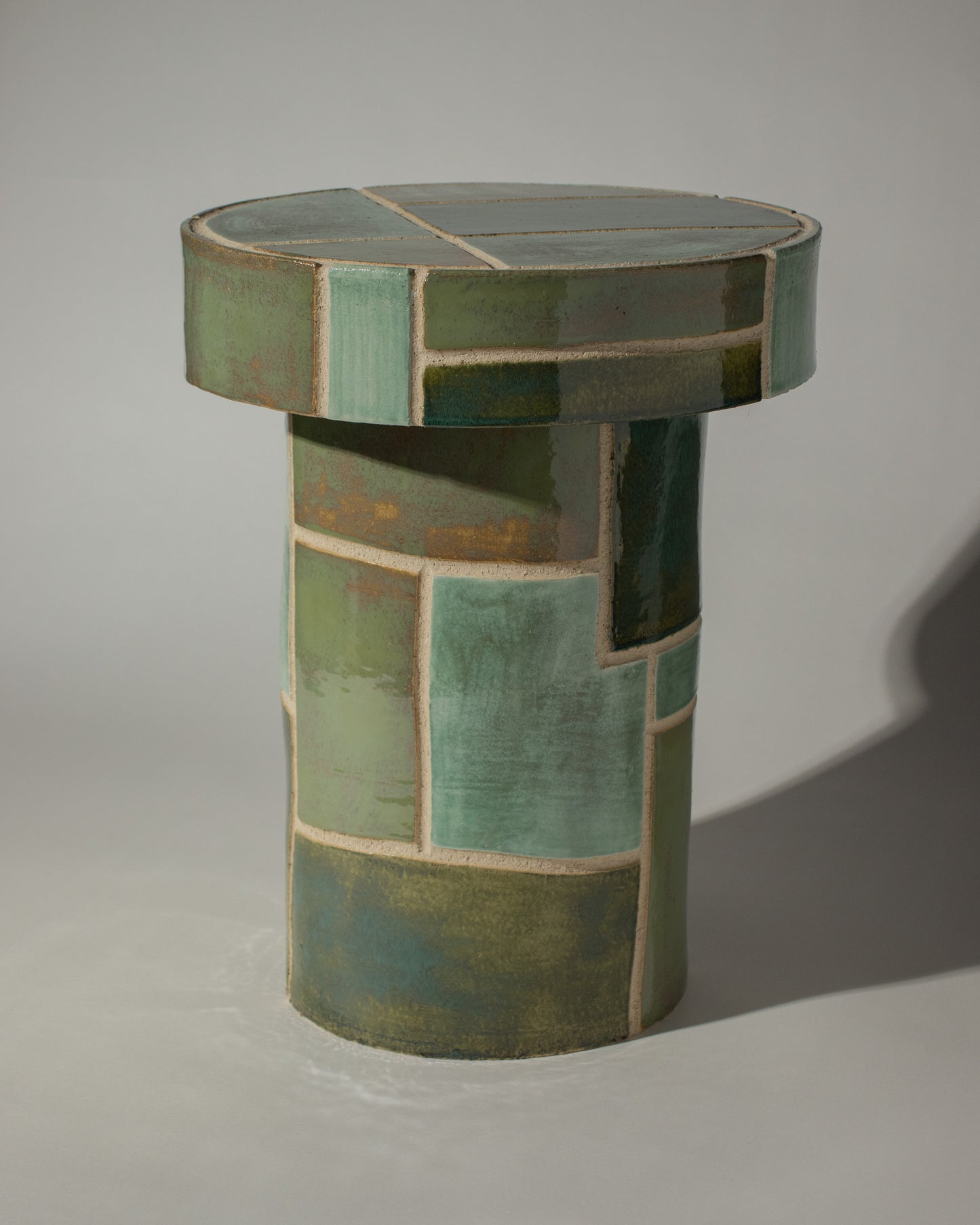 Streicher Goods | Patchwork Side Table - Green