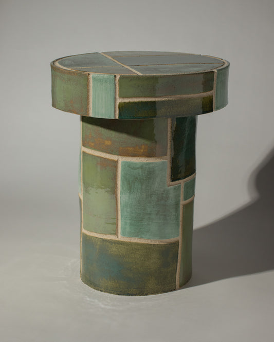 Streicher Goods | Patchwork Side Table - Green