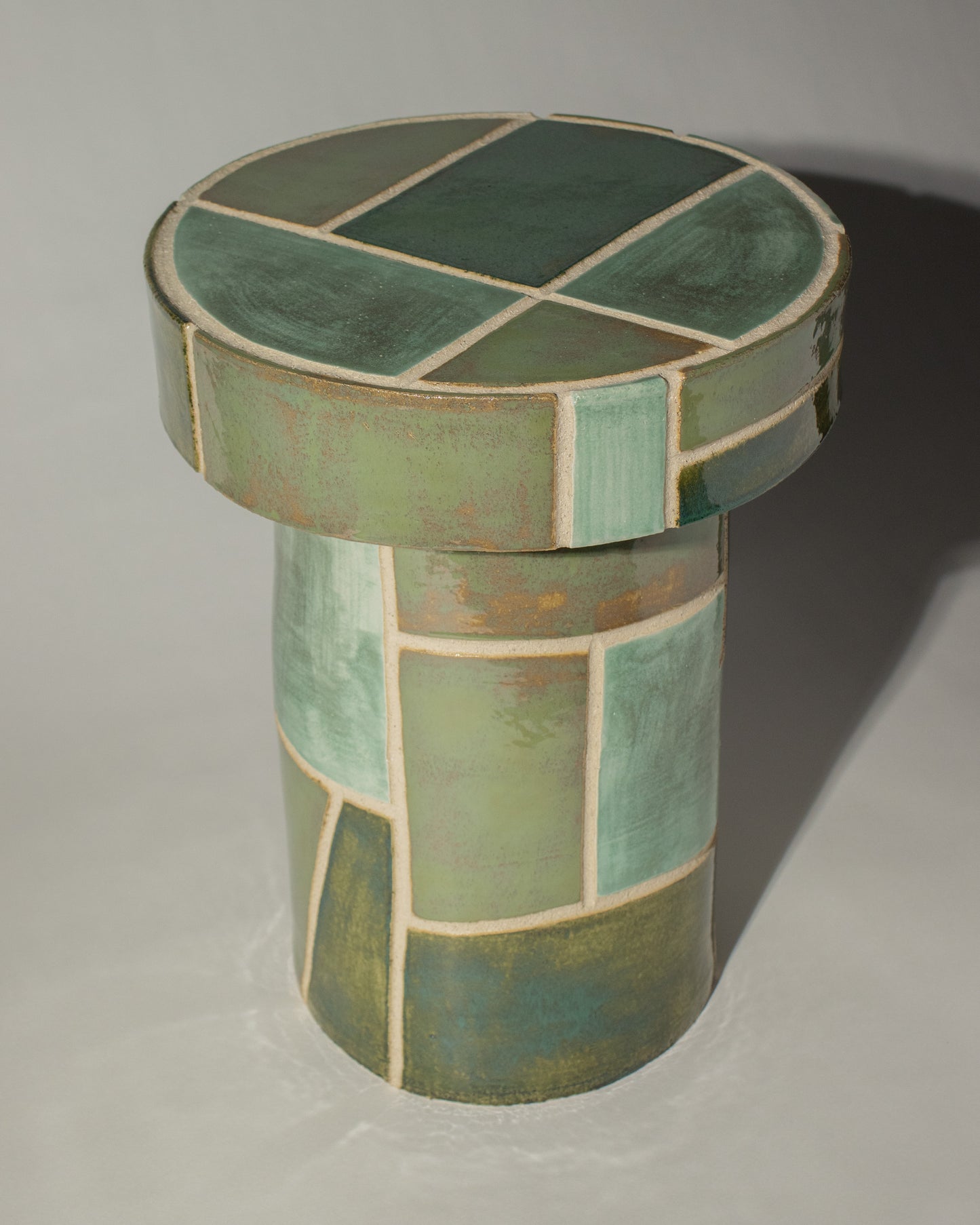 Streicher Goods | Patchwork Side Table - Green
