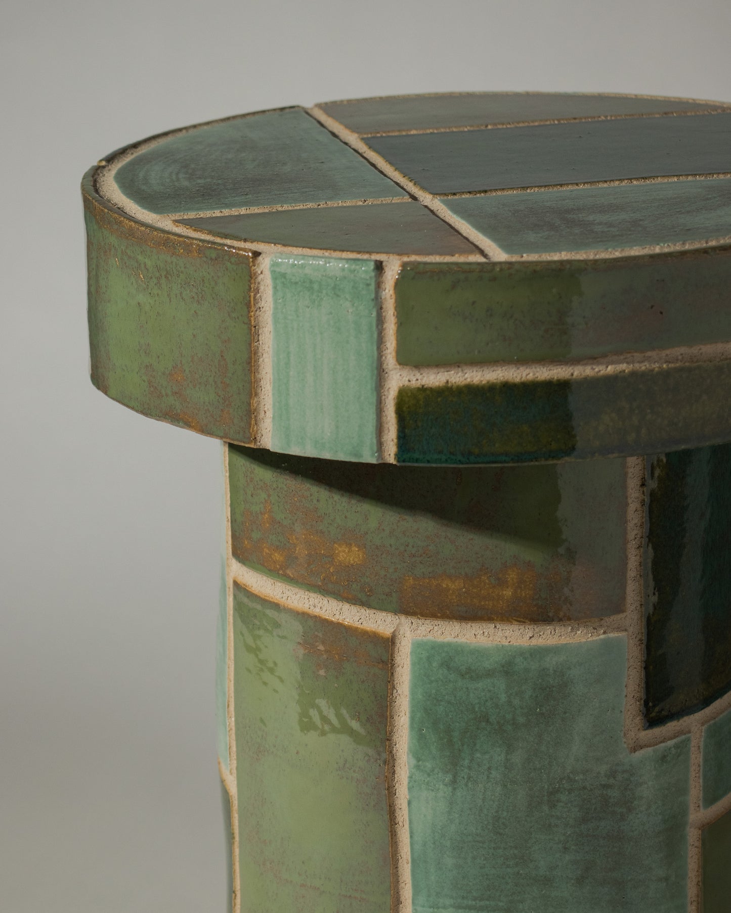 Streicher Goods | Patchwork Side Table - Green