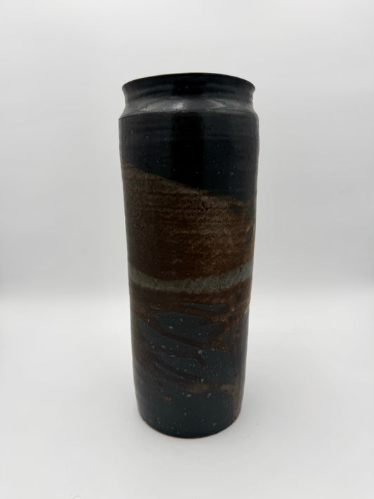 Mitsuko Ikeno |  Dark + Moody Glazed Ceramic Vase
