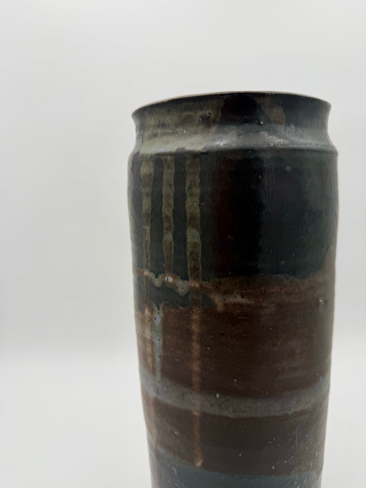 Mitsuko Ikeno |  Dark + Moody Glazed Ceramic Vase