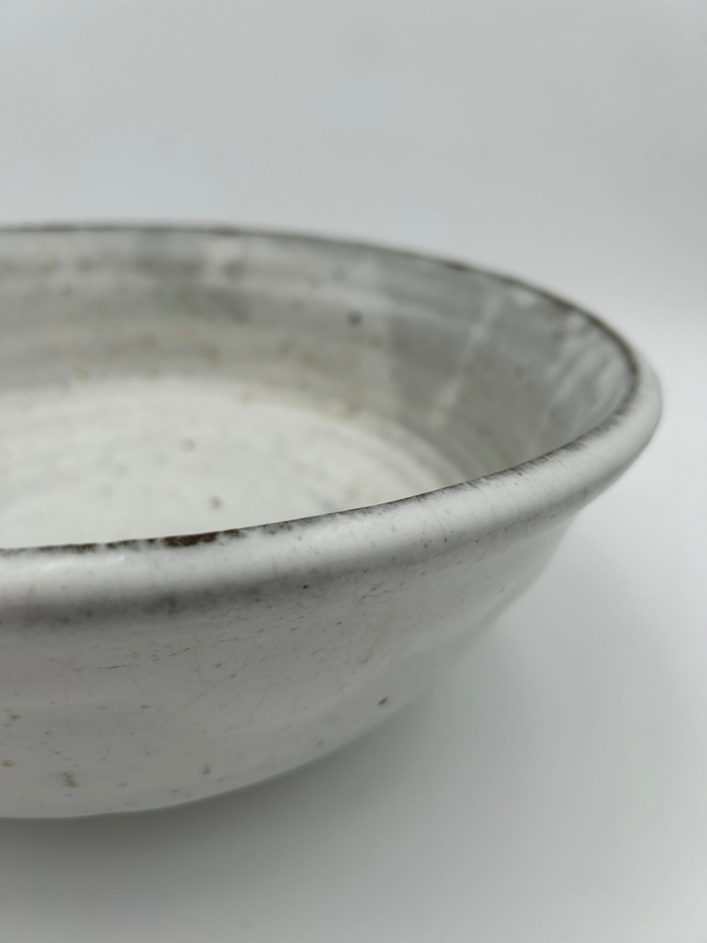 White Matte Ceramic Bowl