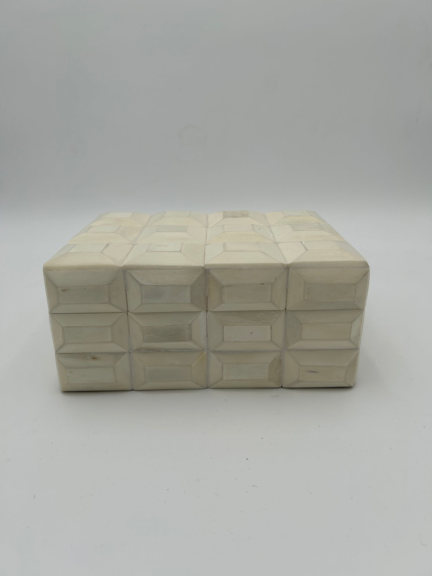 Carved Ivory Bone Box