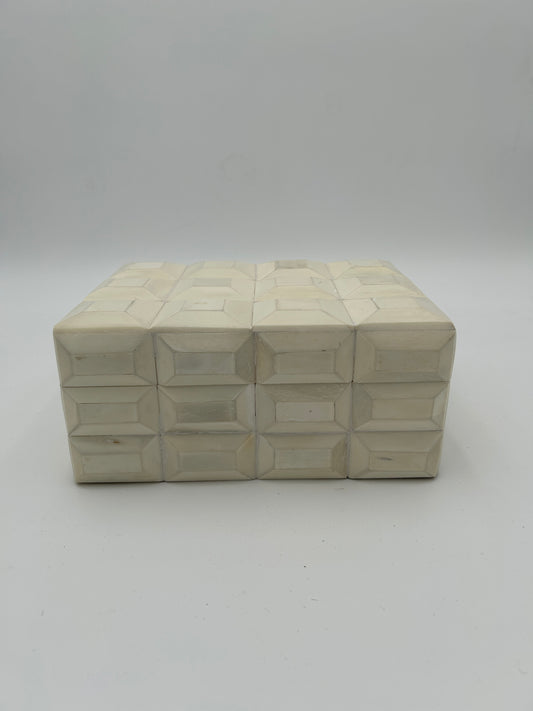 Carved Ivory Bone Box
