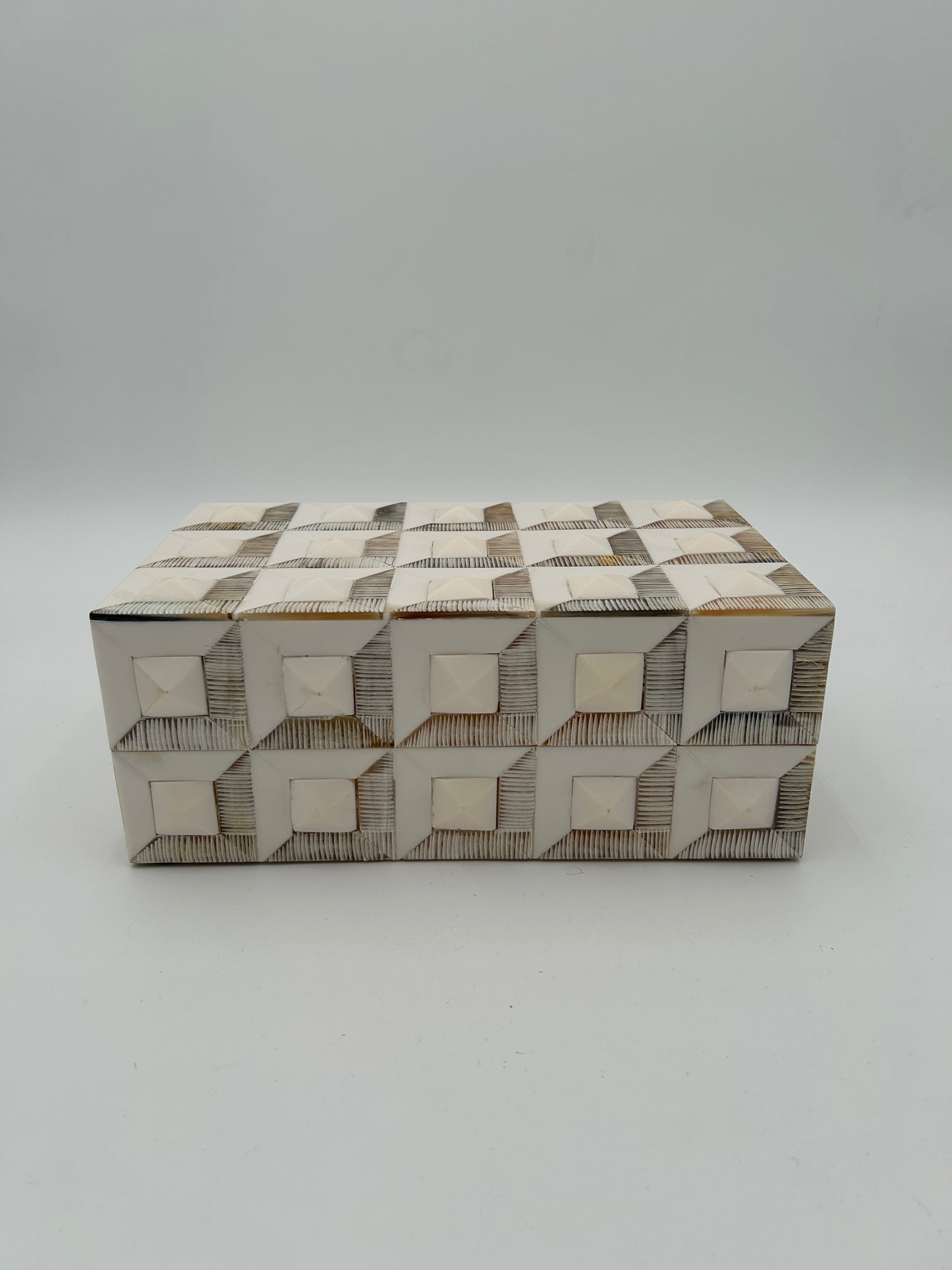 Horn + Ivory Bone Inlay Box