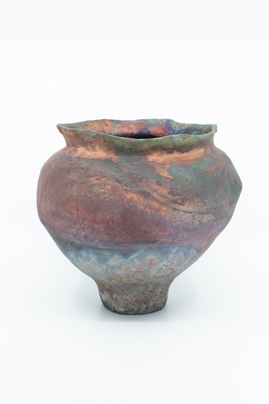 Studio Hanzashi | Raku Flared Lip Vessel