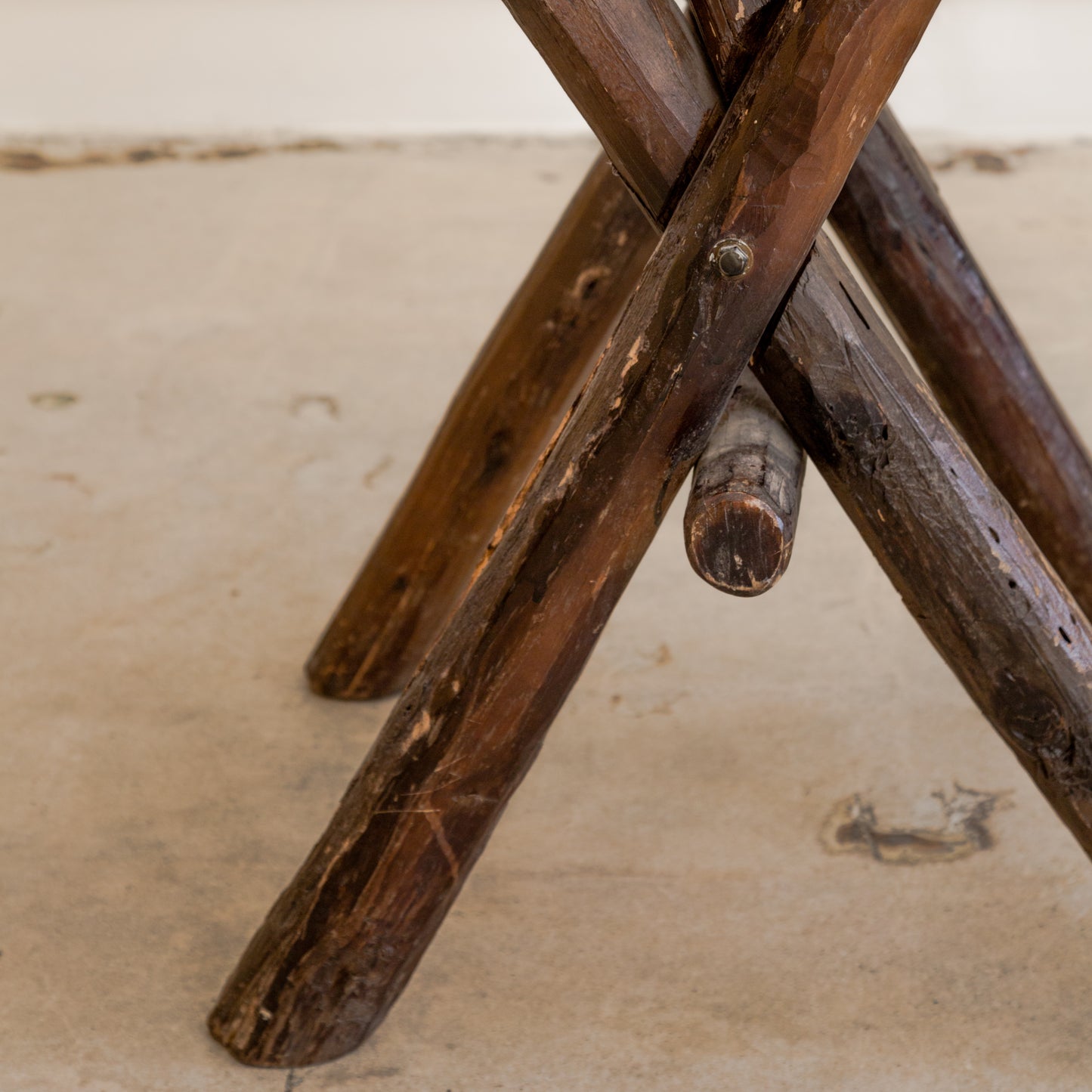 Rustic Moroccan X-Base Side Tables