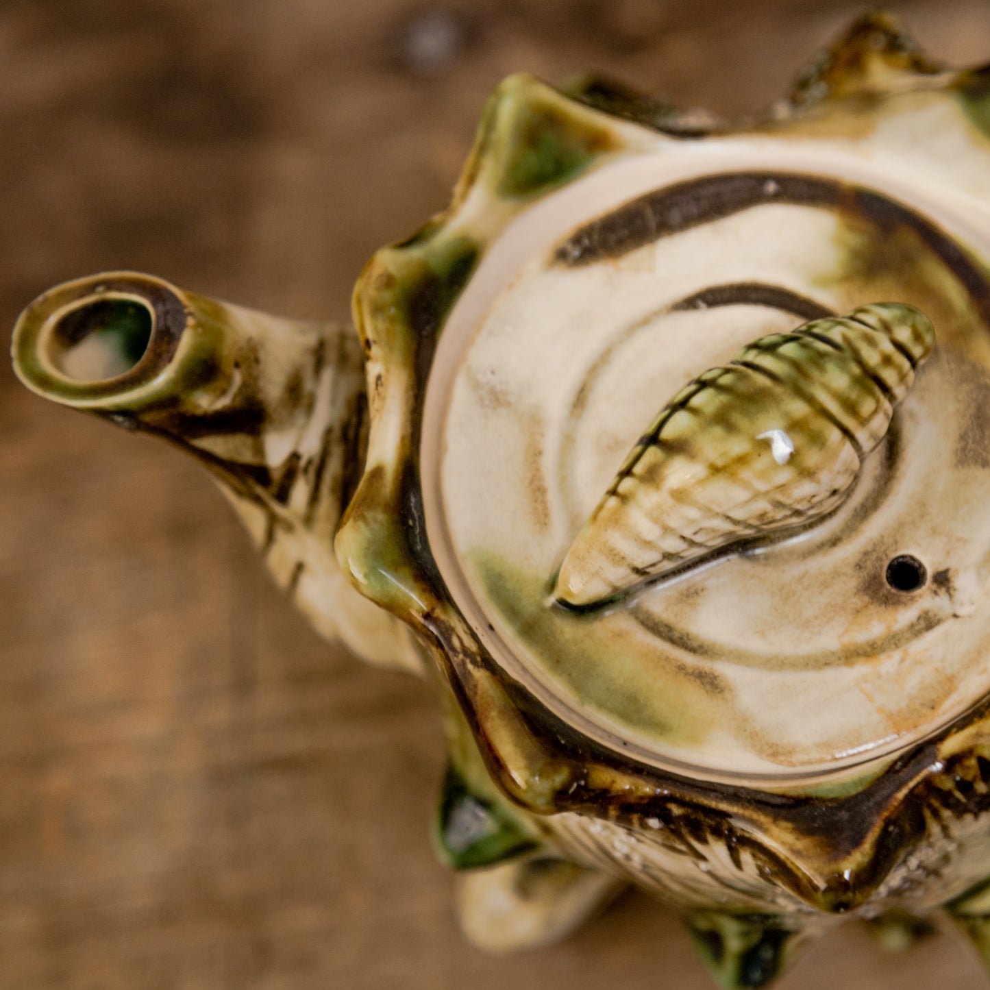 Majolica Porcelain Conch Set