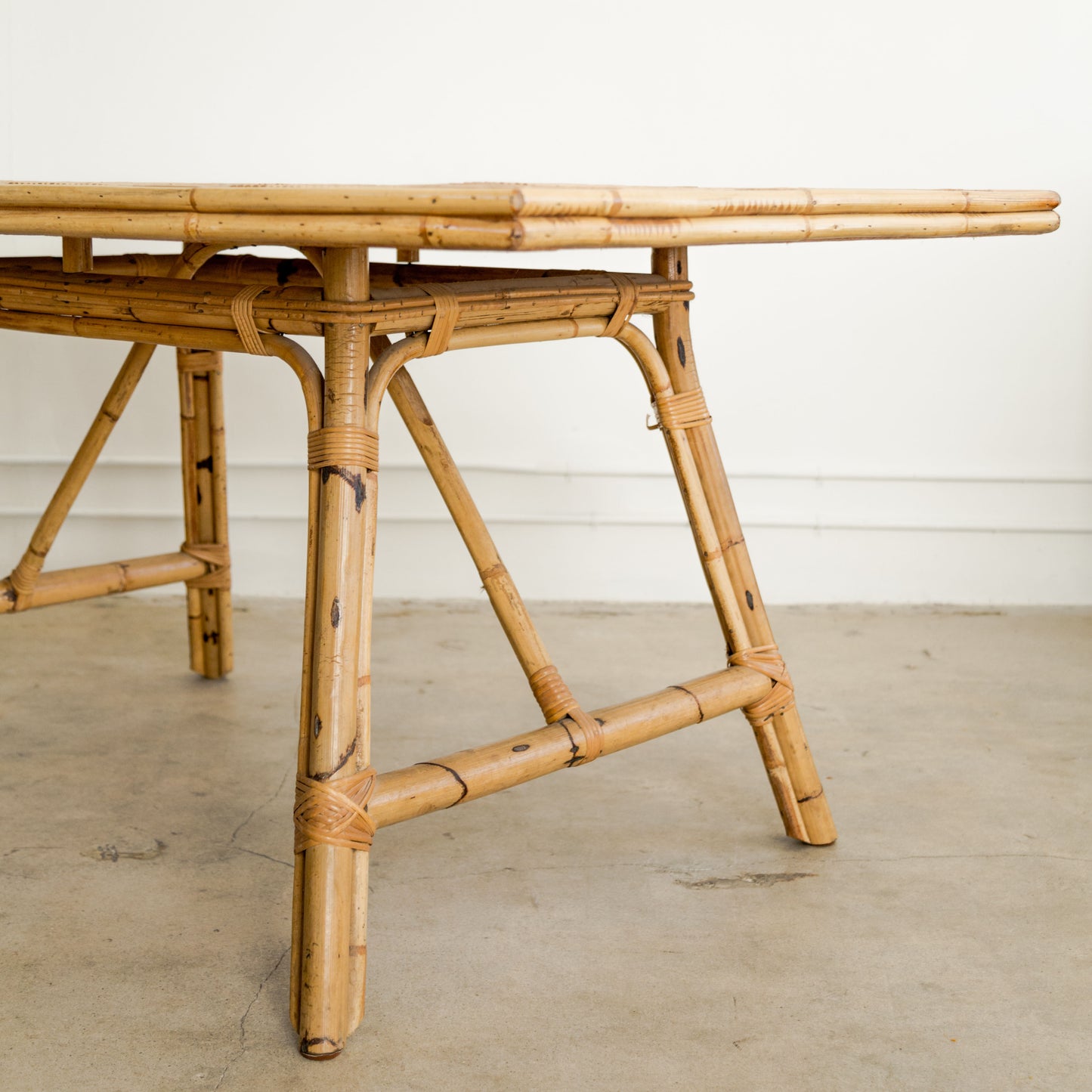 Audoux Minet + Roger Capron | Bamboo + Tile Dining Table