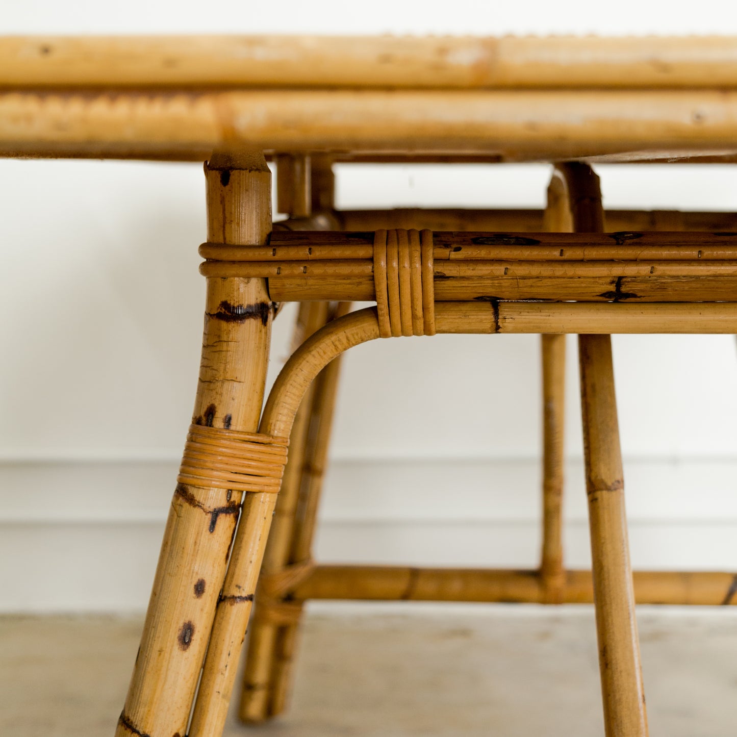 Audoux Minet + Roger Capron | Bamboo + Tile Dining Table