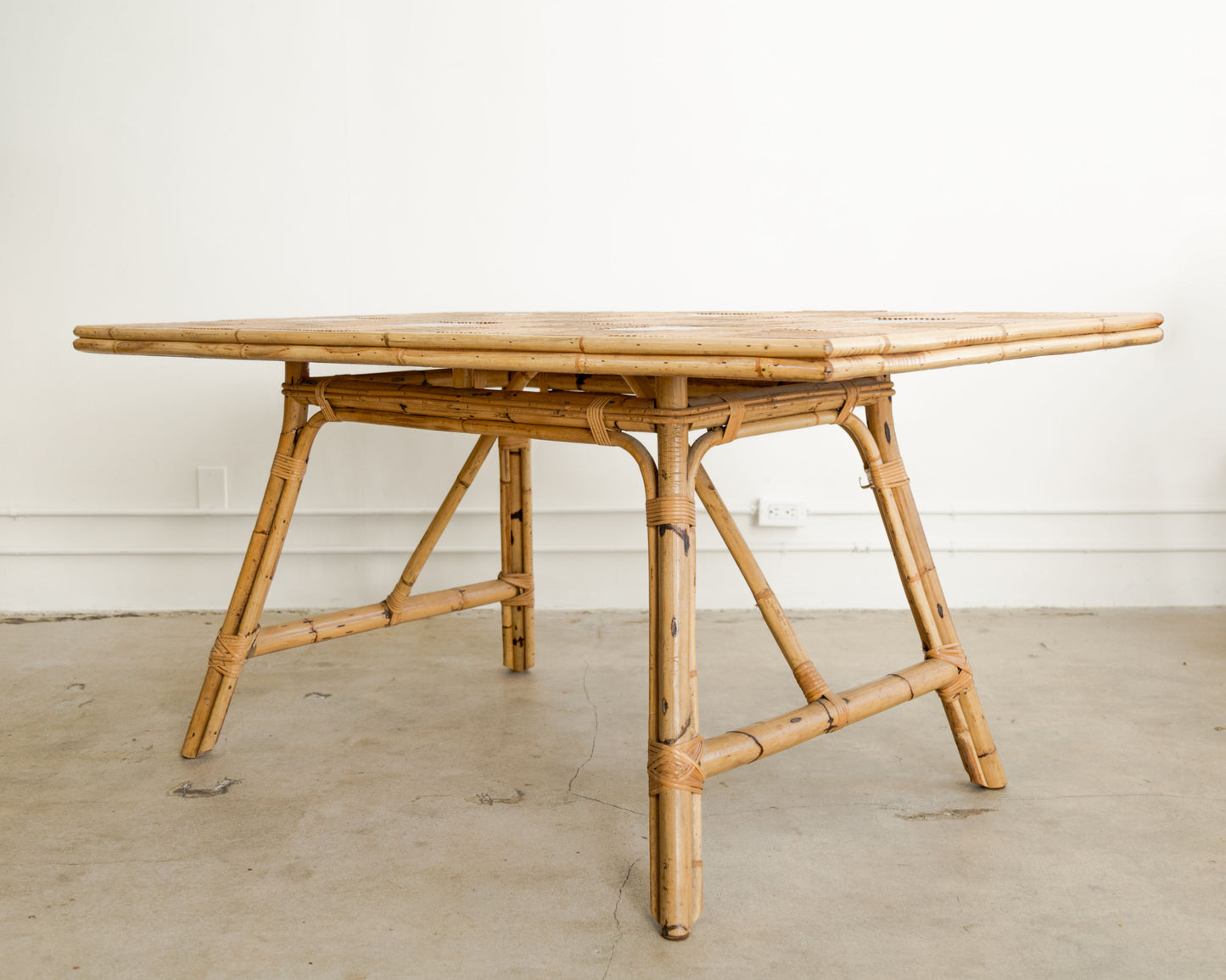 Audoux Minet + Roger Capron | Bamboo + Tile Dining Table