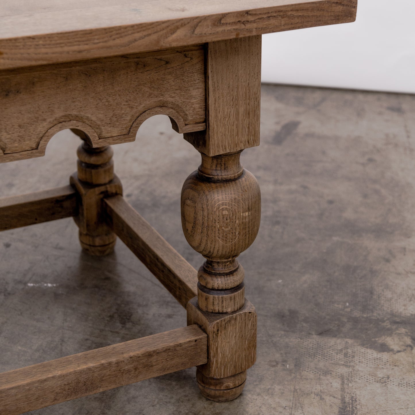 Sturdy Jacobean Oak Side Table