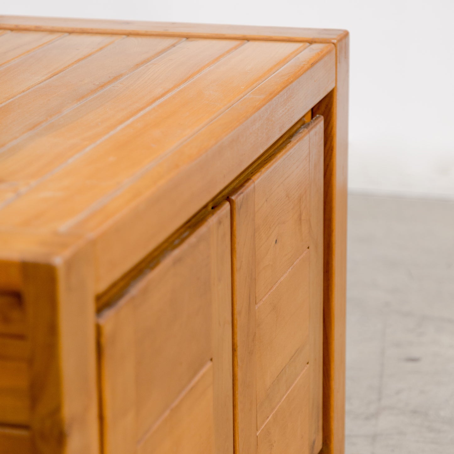 Maison Regain | Brutalist Elm Wood Cupboards